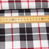 Tartan xadrez fundo branco