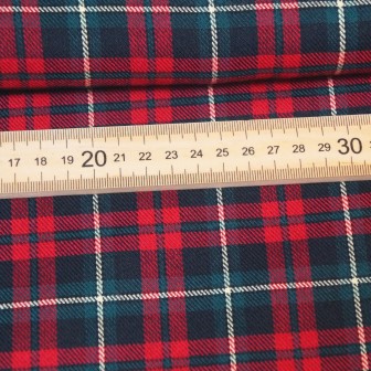 Tartan xadrez vermelho