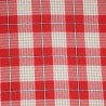 Tartan xadrez vermelho e branco