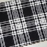 Tartan xadrez branco e preto