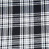 Tartan xadrez branco e preto