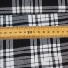 Tartan xadrez branco e preto