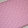 Flanela com Bolinhas de Tamanho Grande em Rosa