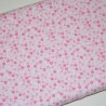 Flanela com Flores em Rosa