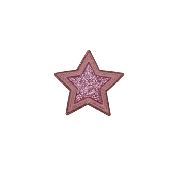 Estrela Brilhante Rosa - Aplicação Termocolante