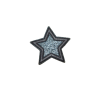 Estrela Brilhante Azul - Aplicação Termocolante
