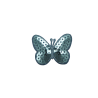 Borboleta Brilhante Azul (Lantejoulas) - Aplicação Termocolante