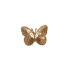 Borboleta Brilhante Dourada (Lantejoulas) - Aplicação Termocolante