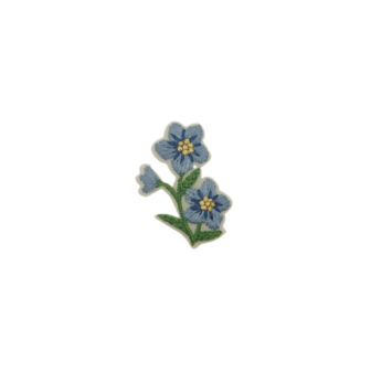 Flores azuis - Aplicação Termocolante