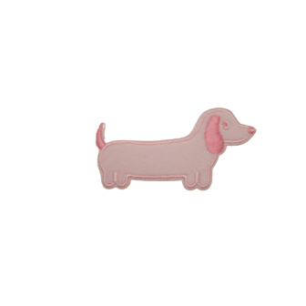 Cão Rosa - Aplicação Termocolante