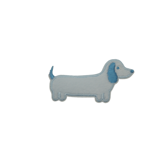 Cão Azul - Aplicação Termocolante