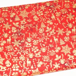   
                                    Tecido de Natal Vermelho
                              