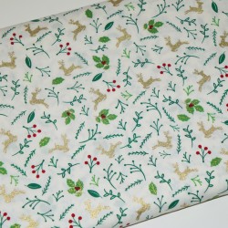   
                                    Tecido de Natal - Azevinho
                              